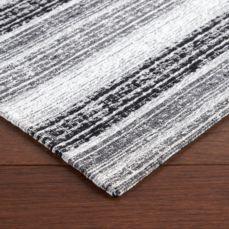 Martha Stewart Ticking Stripe Slip Resistant Kitchen Mat 
